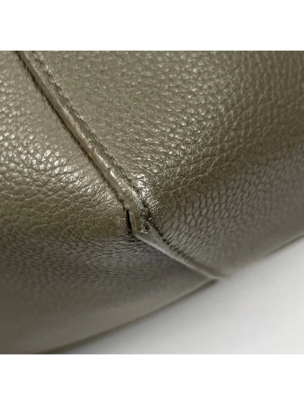 Celine Cabas Phantom Tote Leather Gray